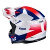 KASK MOTOCYKLOWY HJC C50 SLIDE WHITE BLUE L
